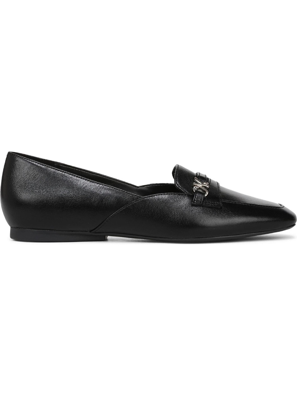 NIB Naturalizer Create Black Leather Slip On Loafers Women's 7M Square Toe - Picture 3 of 15